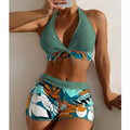 Print Large Swimsuits plus Size Tankini Sets Female Swimwear Beach Wear Two-Piece Bathing Suit Sports Pool Women Swimming Suits