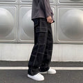 Cargo Jeans Men Wide Leg Jeans Hip Hop Casual Men'S Straight Baggy Denim Pants Streetwear Skateboard Pant Neutral Trousers